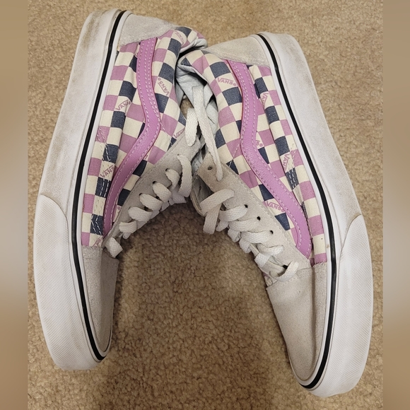 Purple and Tan Women's size 8.5 Vans *Spring Clearance* - Picture 3 of 7